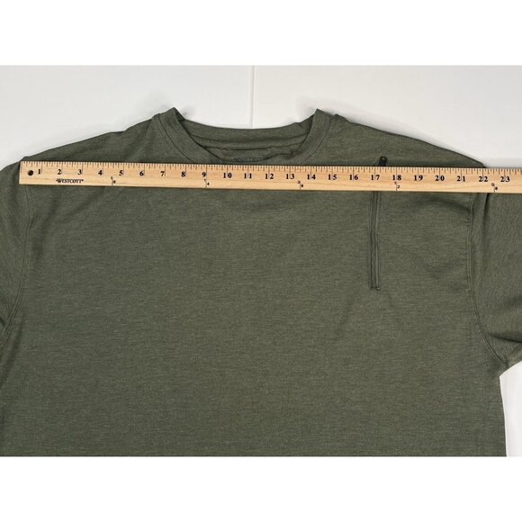 SCOTTeVEST TEC Performance T-Shirt Zip Pockets SS Olive Green Men’s Large - Picture 14 of 15